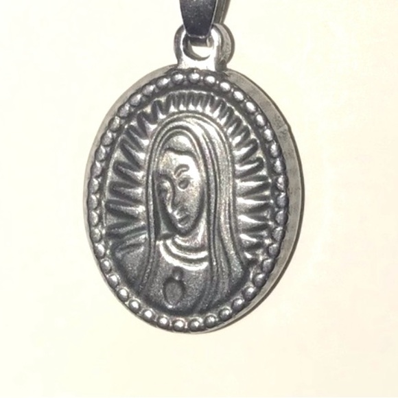 Jewelry - Our Lady of Graces Virgin Mary Miraculous Medal Devotion Sacred Catholic Pendant